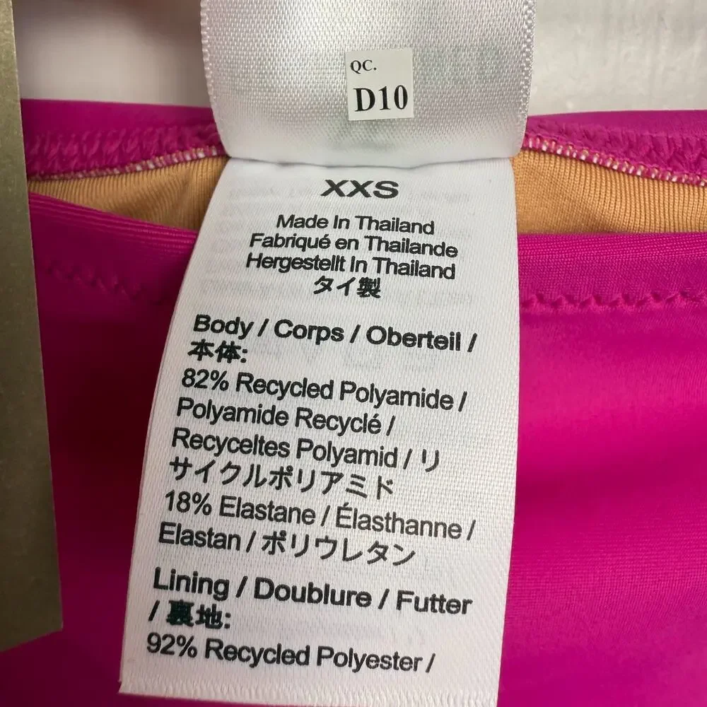 J.Crew Halle Bikini Bottom Womens Fuchsia XXS High Waisted Swimwear NWT